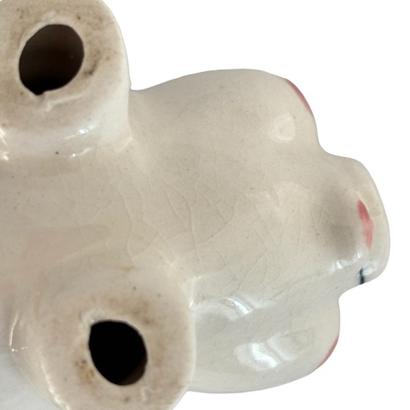 VTG Kitch Hand Painted Ceramic Piggy Coin Bank Floral Japan Mid Century Modern - Picture 14 of 15